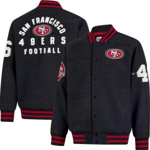 Ultra Game Mens NFL Official Classic Varsity Coaches Jacket Coat(Team Color Updated)