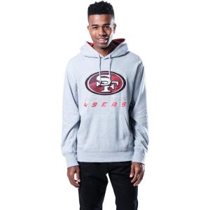 Ultra Game Men’s NFL Official Premium Quality Super Soft Hoodie Sweatshirt(Heather Gray)