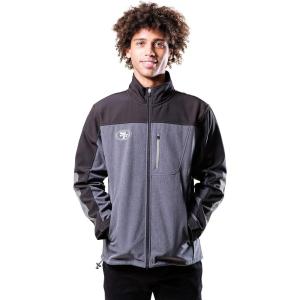 Ultra Game Mens NFL Official Supreme Heritage Satin Jacket(Black)