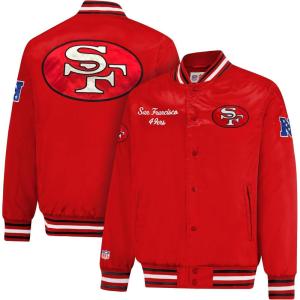 Ultra Game Mens NFL Official Supreme Heritage Satin Jacket(Vintage Logo)
