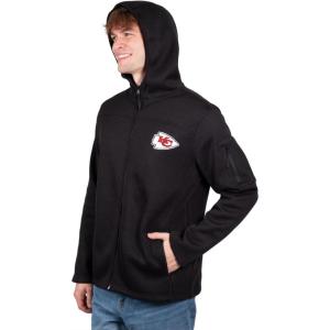 Ultra Game NFL Men’s Extra Soft Fleece Full Zip Hooded Sweatshirt Jacket(Team Color Updated 2)
