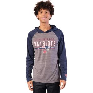 Ultra Game NFL Mens Lightweight Athletic Performance Hoodie Sweatshirt(New England Patriots)