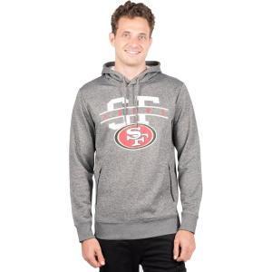 Ultra Game NFL Men’s Soft Fleece Hoodie Pullover Sweatshirt With Zipper Pockets(Heather Charcoal)