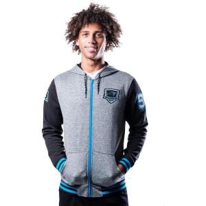 Ultra Game NFL Men’s Super Soft Fleece Full Zip Hoodie Varsity Sweatshirt(Team Color)