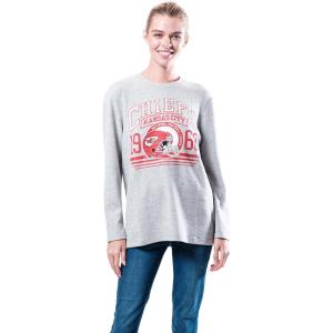 Ultra Game NFL Womens Womens Super Soft Sleepwear Lounge Shirt(Heather Gray)