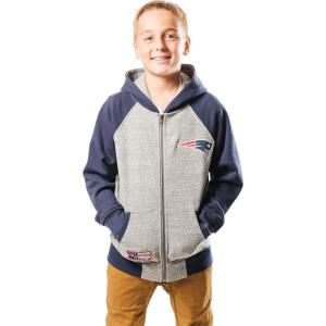 Ultra Game NFL boys Fleece Raglan Hoodie for Boys(Team Color)