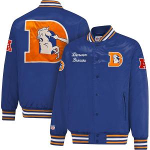 Ultra Game NFL mens Nfl Official Supreme Satin Jacket(Vintage Logo)