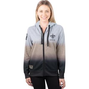 Ultra Game NFL womens Full Zip Hoodie Sweatshirt Hombre Jacket(Heather Gray)