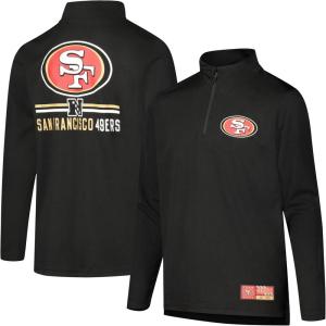 Ultra Game Youth NFL Official Super Soft Quarter Zip Long Sleeve T-Shirt(Team Color)