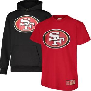Ultra Game Youth NFL Official Super Soft T-Shirt & Hoodie Sweatshirt Set (Sizes 8 to 18-20)(T-shirt + Hoodie Set)