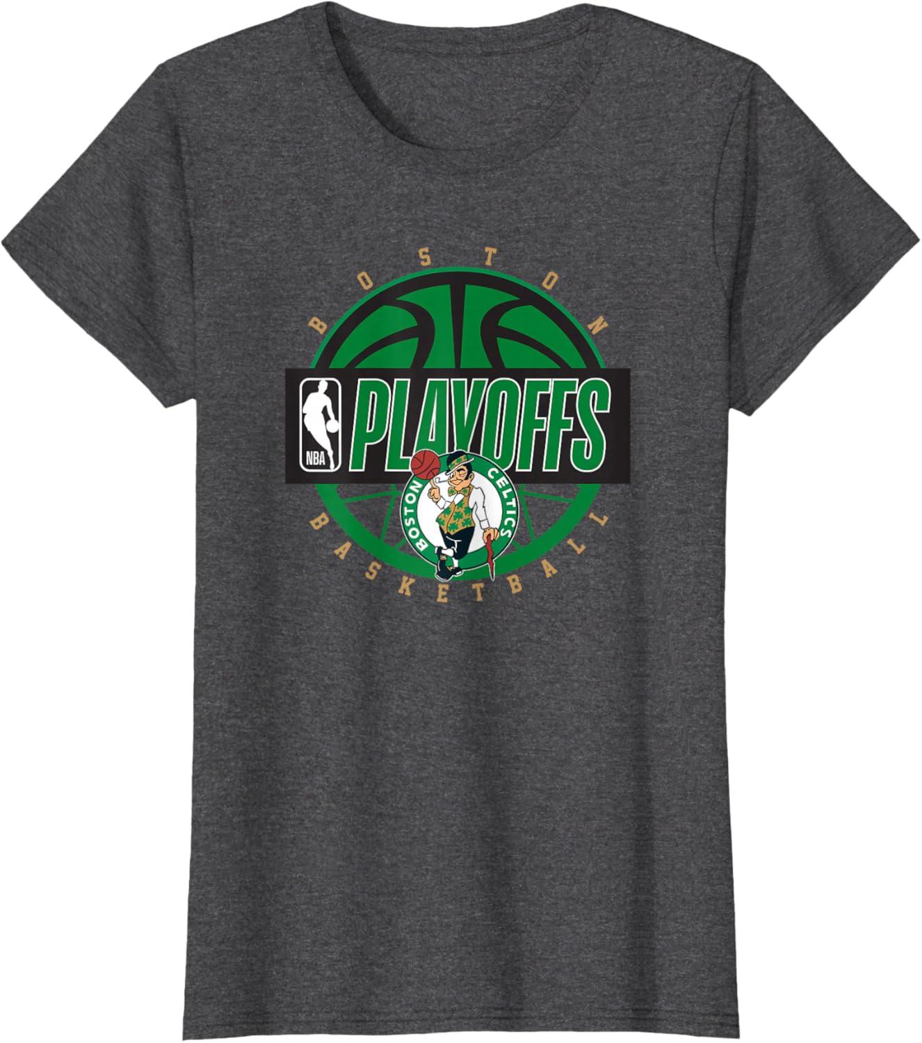 imageBoston Celtics Officially Licensed Playoffs TShirtDark Heather Grey