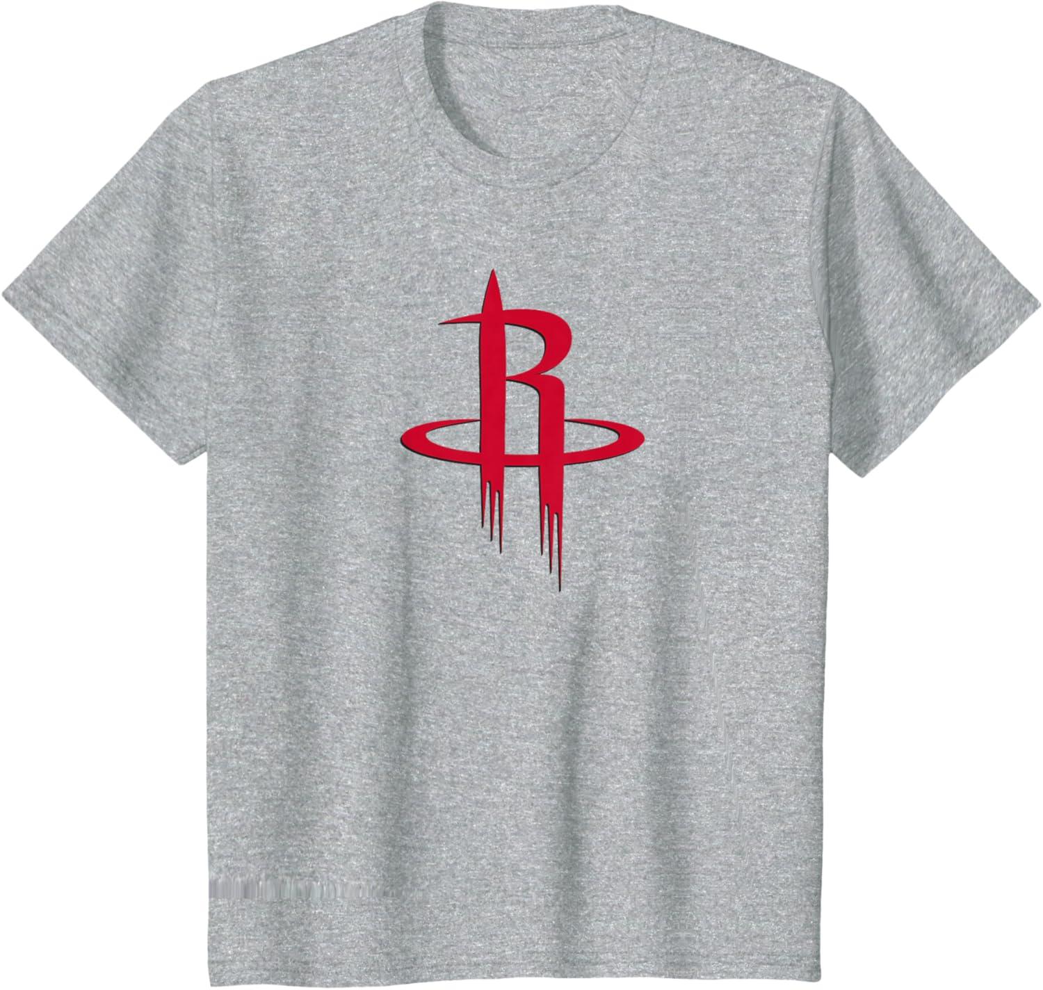 imageNBA Houston Rockets Officially Licensed TShirt Small BlackHeather Grey