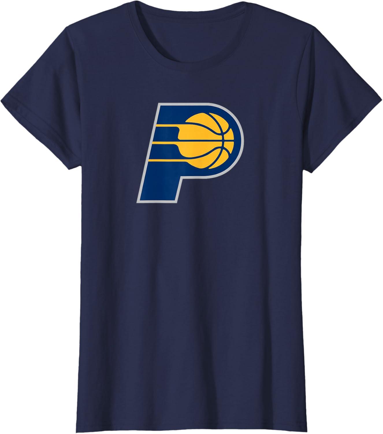 imageNBA Indiana Pacers Officially Licensed TShirt Small BlackNavy Blue
