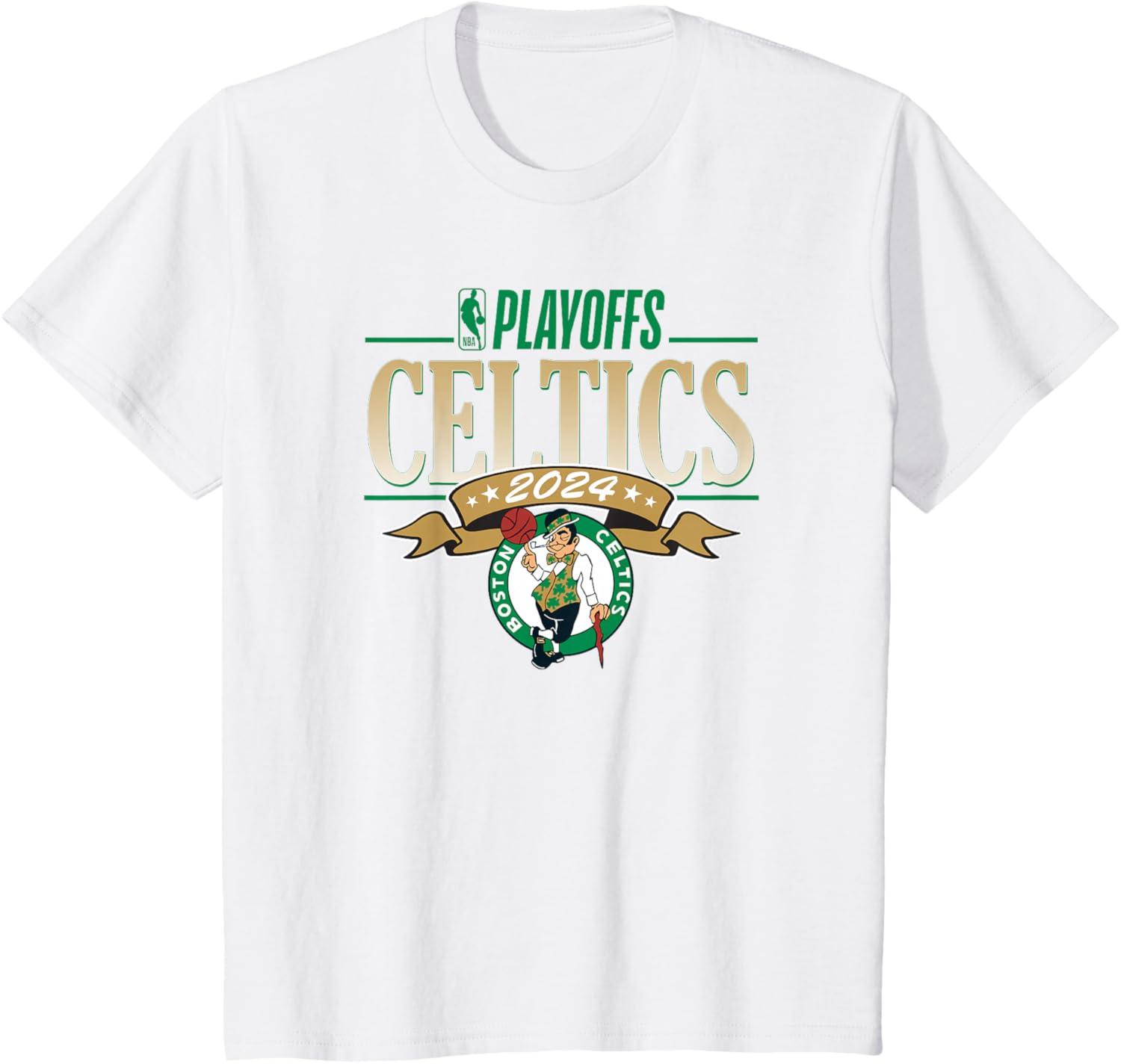 imageNBA Licensed Boston Celtics 2024 Playoffs TShirtWhite