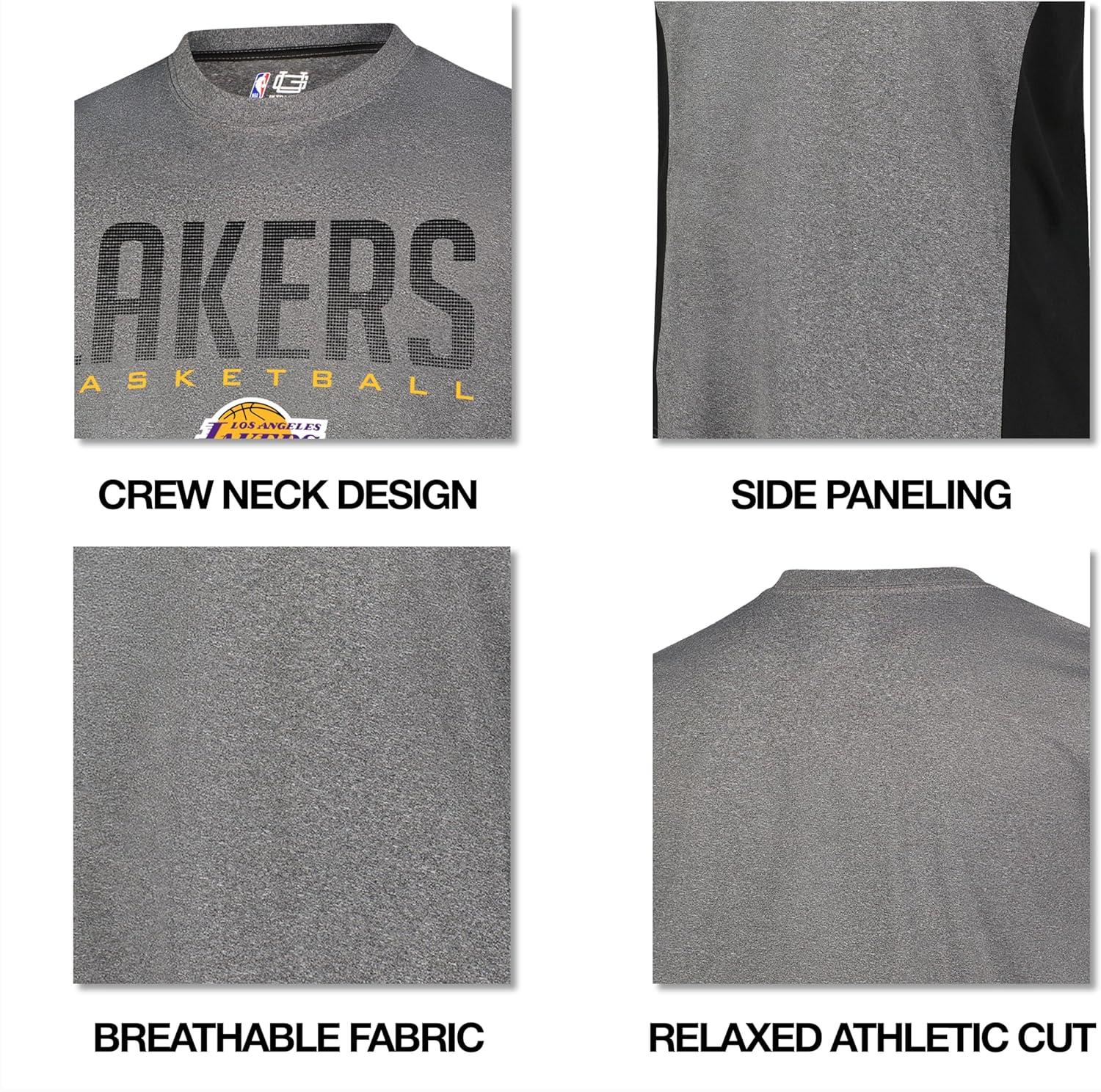 imageUltra Game Mens NBA Official Super Soft Supreme TShirtHeather Charcoal