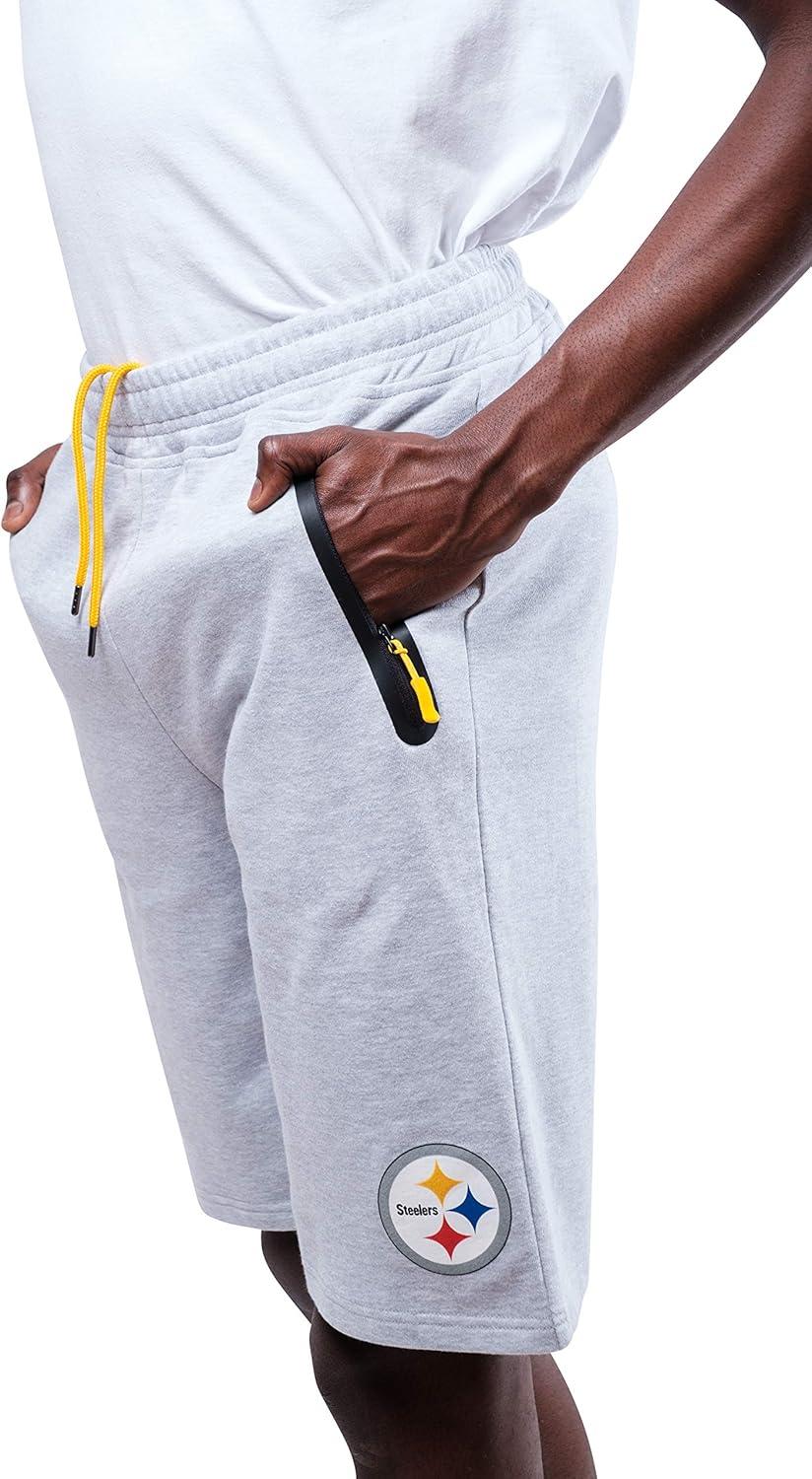 imageUltra Game NFL Mens Active Gym Shorts with Zipper Pockets