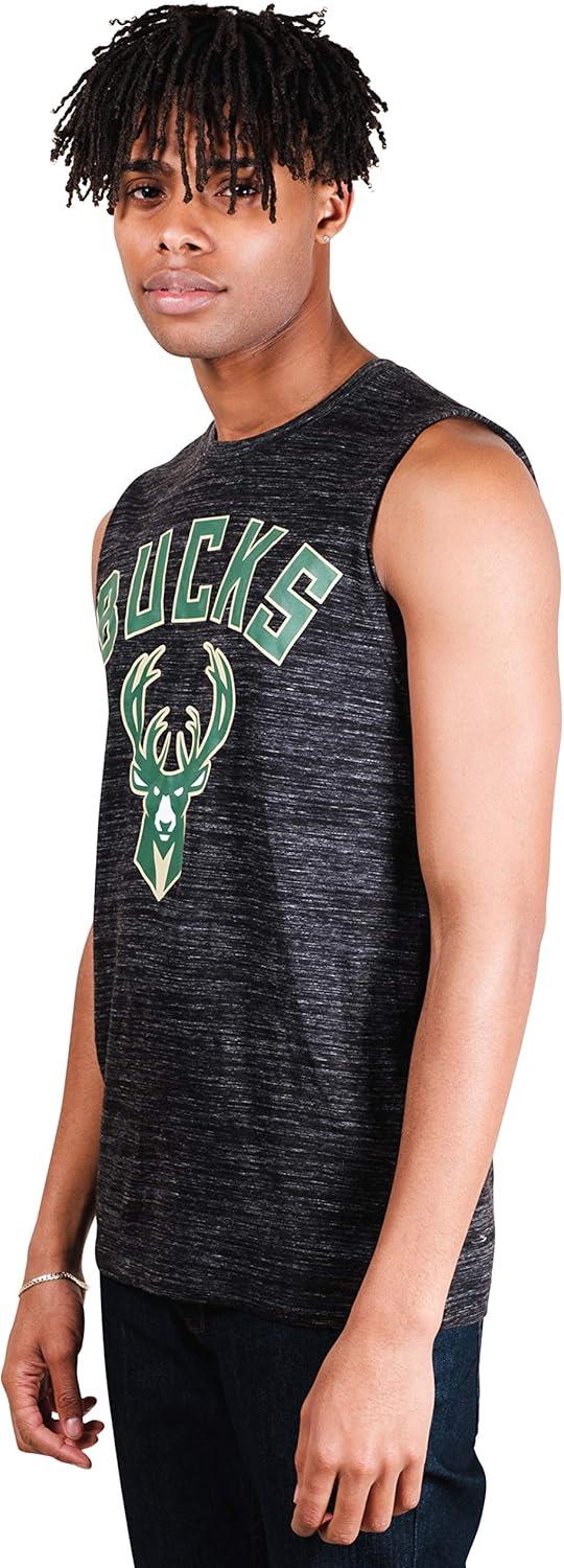 imageUltra Game Youth NBA Official Standard Poly AIR MESH Muscle TankBlack Space Dye