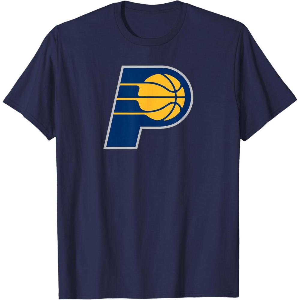 imageNBA Indiana Pacers Officially Licensed TShirt Small BlackNavy Blue