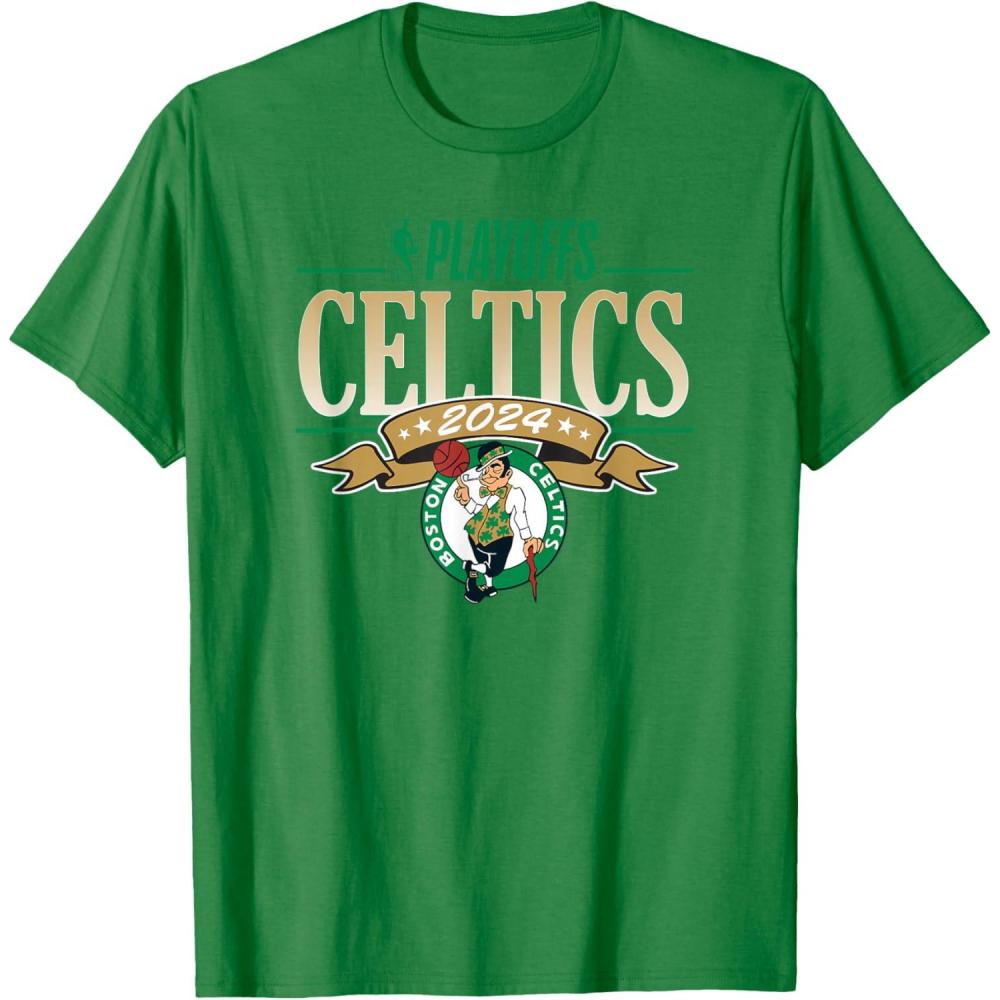 imageNBA Licensed Boston Celtics 2024 Playoffs TShirtKelly Green