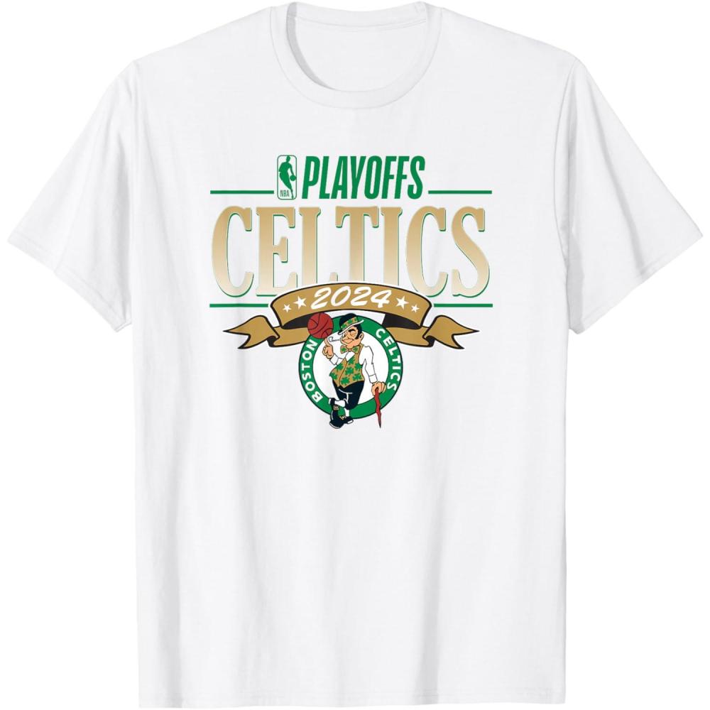 imageNBA Licensed Boston Celtics 2024 Playoffs TShirtWhite