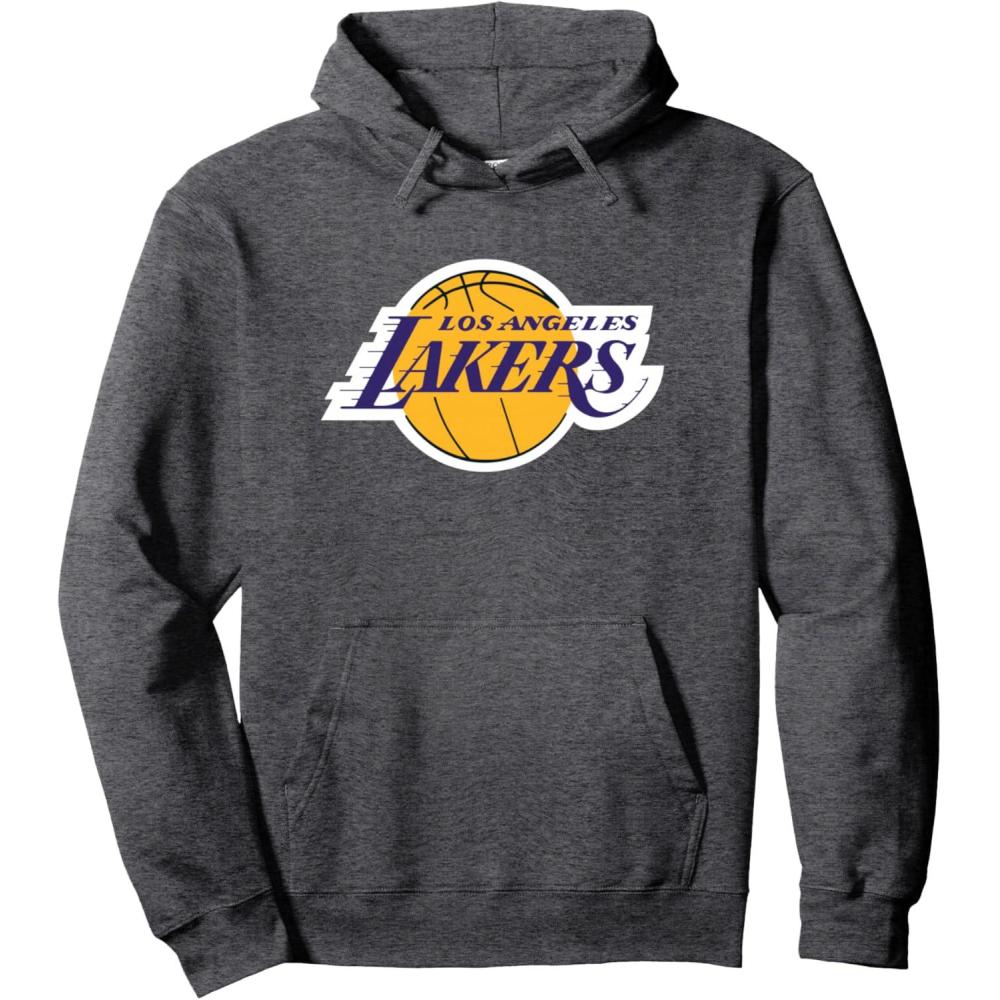 imageNBA Los Angeles Lakers Officially Licensed Pullover HoodieDark Heather Grey