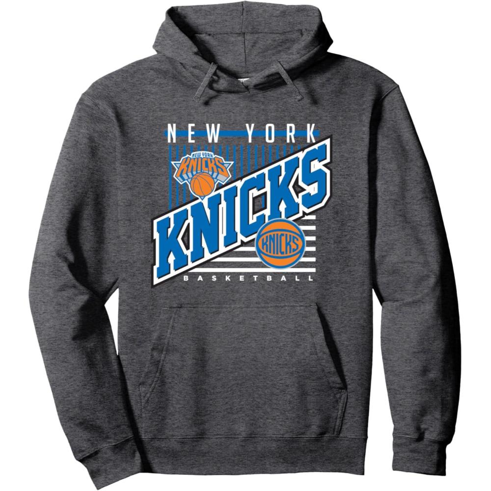imageNBA New York Knicks Rise Above Pullover HoodieDark Heather Grey