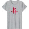 NBA Houston Rockets Officially Licensed T-Shirt, Small, Black(Heather Grey)