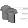 Ultra Game Men’s NBA Official Super Soft Supreme T-Shirt(Heather Charcoal)