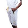 Ultra Game NFL Mens Active Gym Shorts with Zipper Pockets