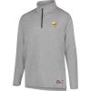 Ultra Game NFL Men’s Super Soft Quarter Zip Long Sleeve T-Shirt, Minnesota Vikings, Heather Gray, X-Large