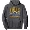 NBA Golden State Warriors Courtside Pullover Hoodie(Dark Heather Grey)