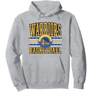 NBA Golden State Warriors Courtside Pullover Hoodie(Heather Grey)