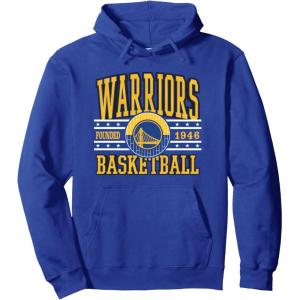 NBA Golden State Warriors Courtside Pullover Hoodie(Royal Blue)