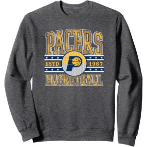 NBA Indiana Pacers Courtside Sweatshirt(Dark Heather Grey)