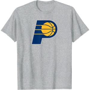 NBA Indiana Pacers Officially Licensed T-Shirt, Small, Black(Heather Grey)