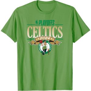 NBA Licensed Boston Celtics 2024 Playoffs T-Shirt(Grass Green)