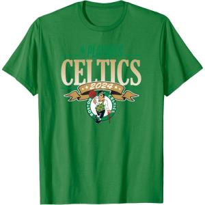 NBA Licensed Boston Celtics 2024 Playoffs T-Shirt(Kelly Green)