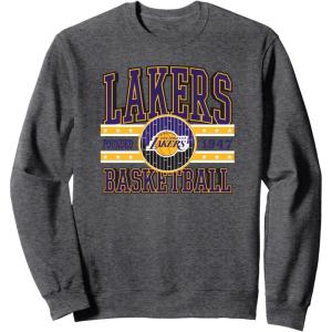 NBA Los Angeles Lakers Courtside Sweatshirt(Dark Heather Grey)