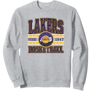 NBA Los Angeles Lakers Courtside Sweatshirt(Heather Grey)