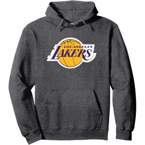 NBA Los Angeles Lakers Officially Licensed Pullover Hoodie(Dark Heather Grey)
