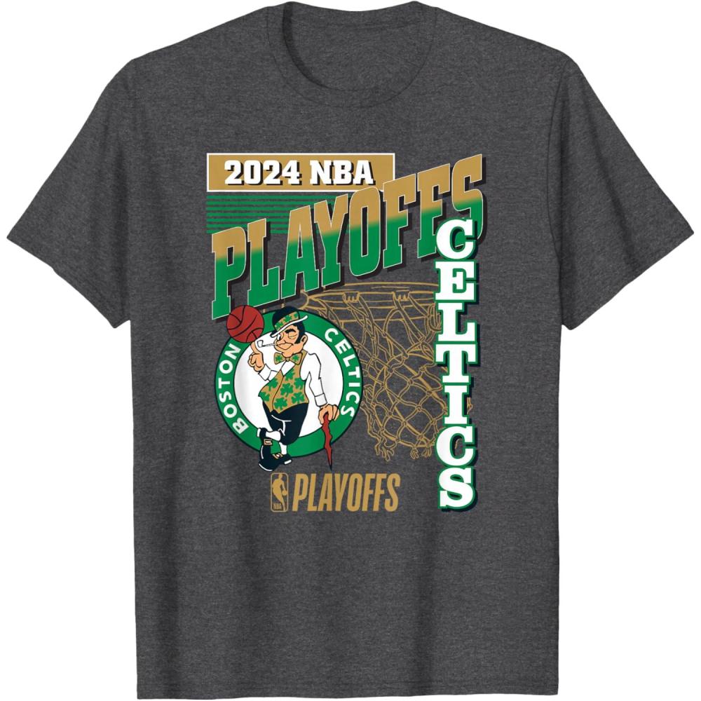 imageBoston Celtics 2024 NBA Licensed Playoffs TShirtDark Heather Grey