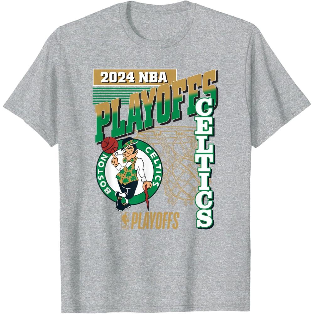 imageBoston Celtics 2024 NBA Licensed Playoffs TShirtHeather Grey