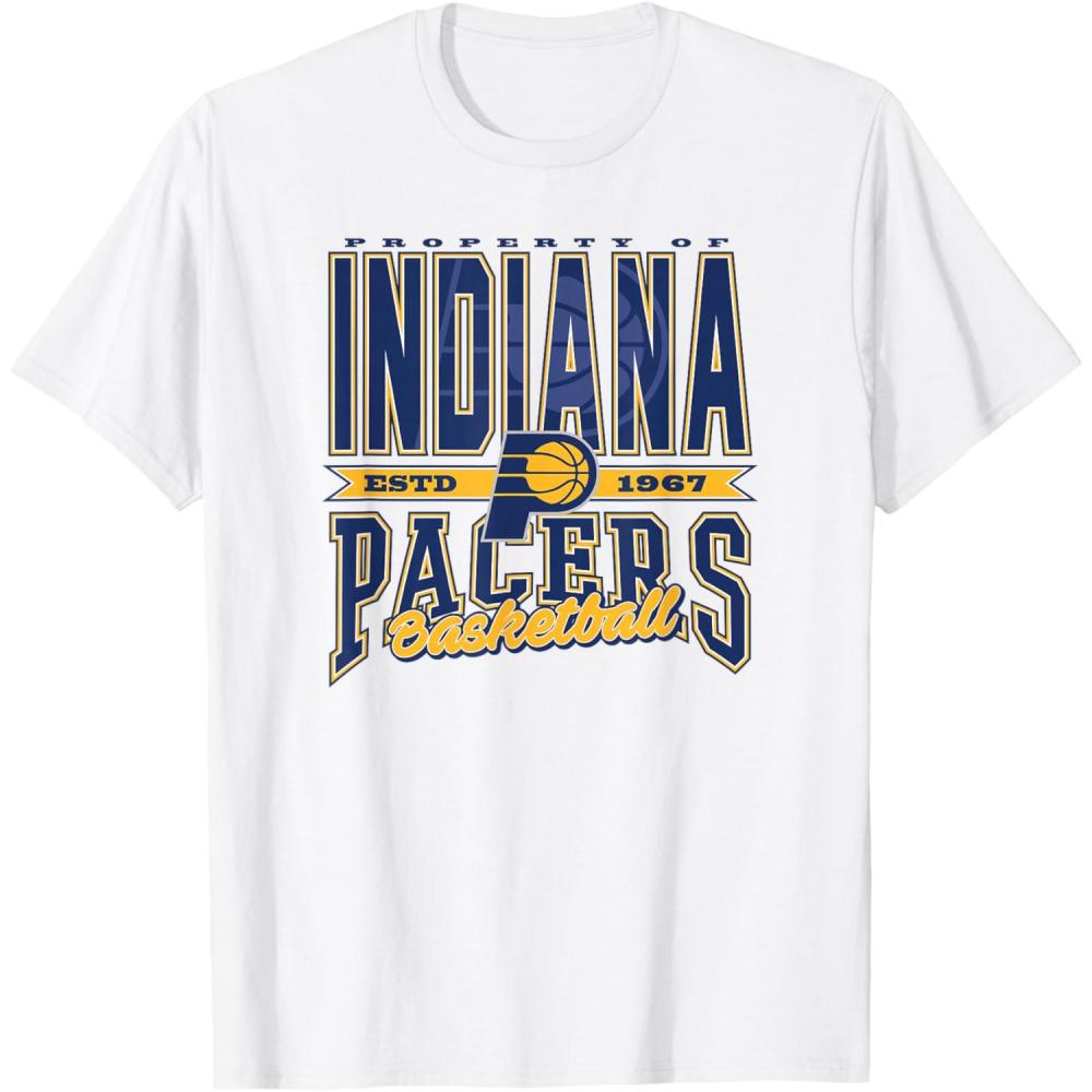 imageIndiana Pacers NBA Nonstop Action TShirt Mens Black SmallWhite