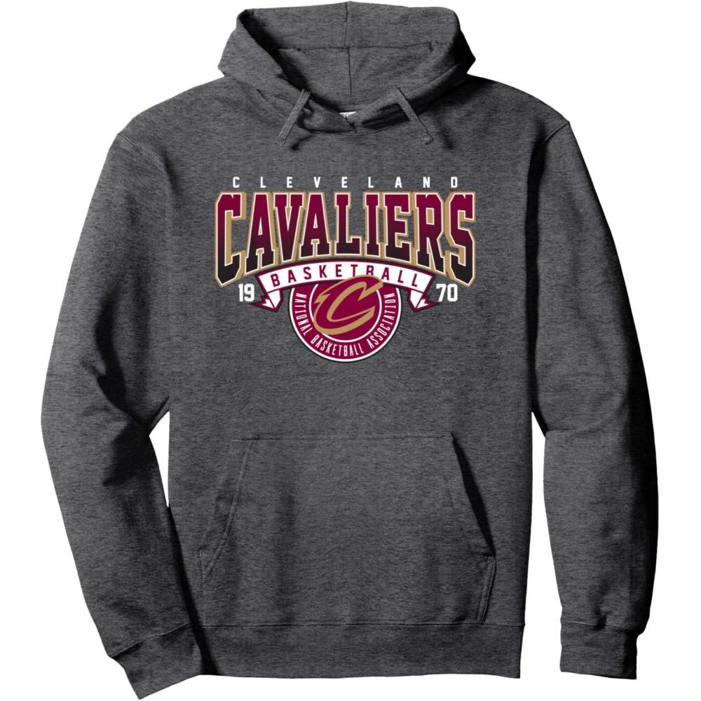 imageNBA Cleveland Cavaliers Coming At Ya Pullover HoodieDark Heather Grey
