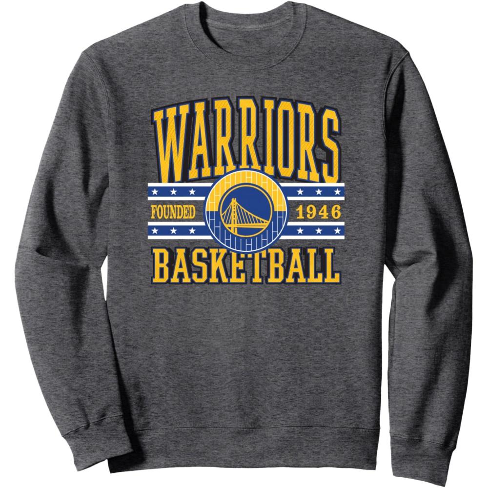 imageNBA Golden State Warriors Courtside SweatshirtDark Heather Grey
