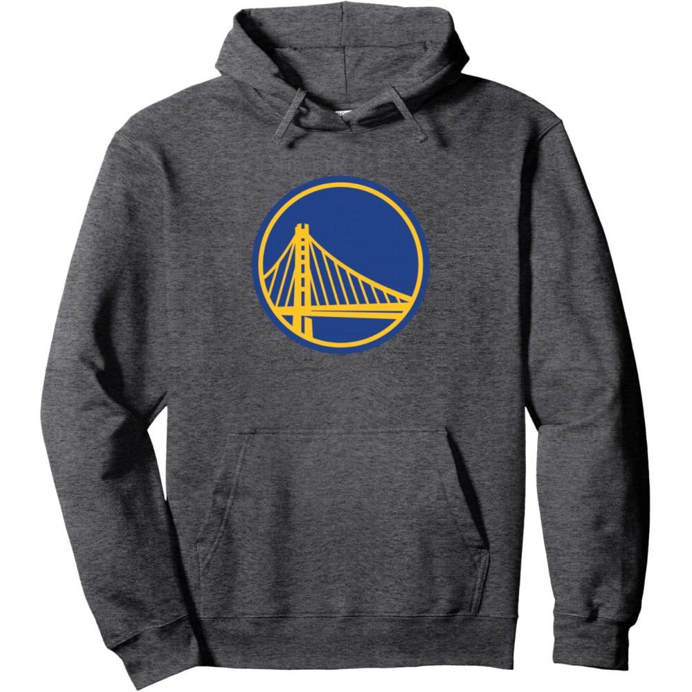 imageNBA Golden State Warriors Officially Licensed Pullover HoodieDark Heather Grey