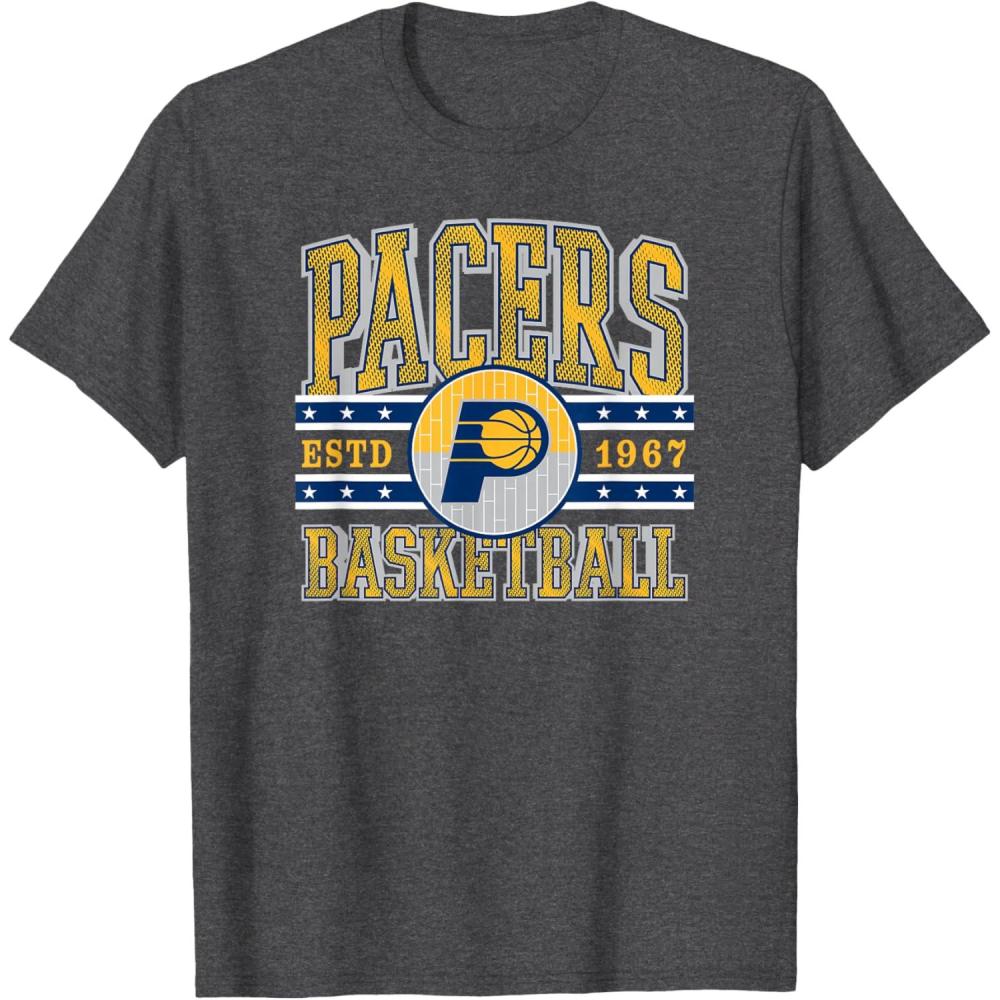 imageNBA Indiana Pacers Courtside TShirtDark Heather Grey