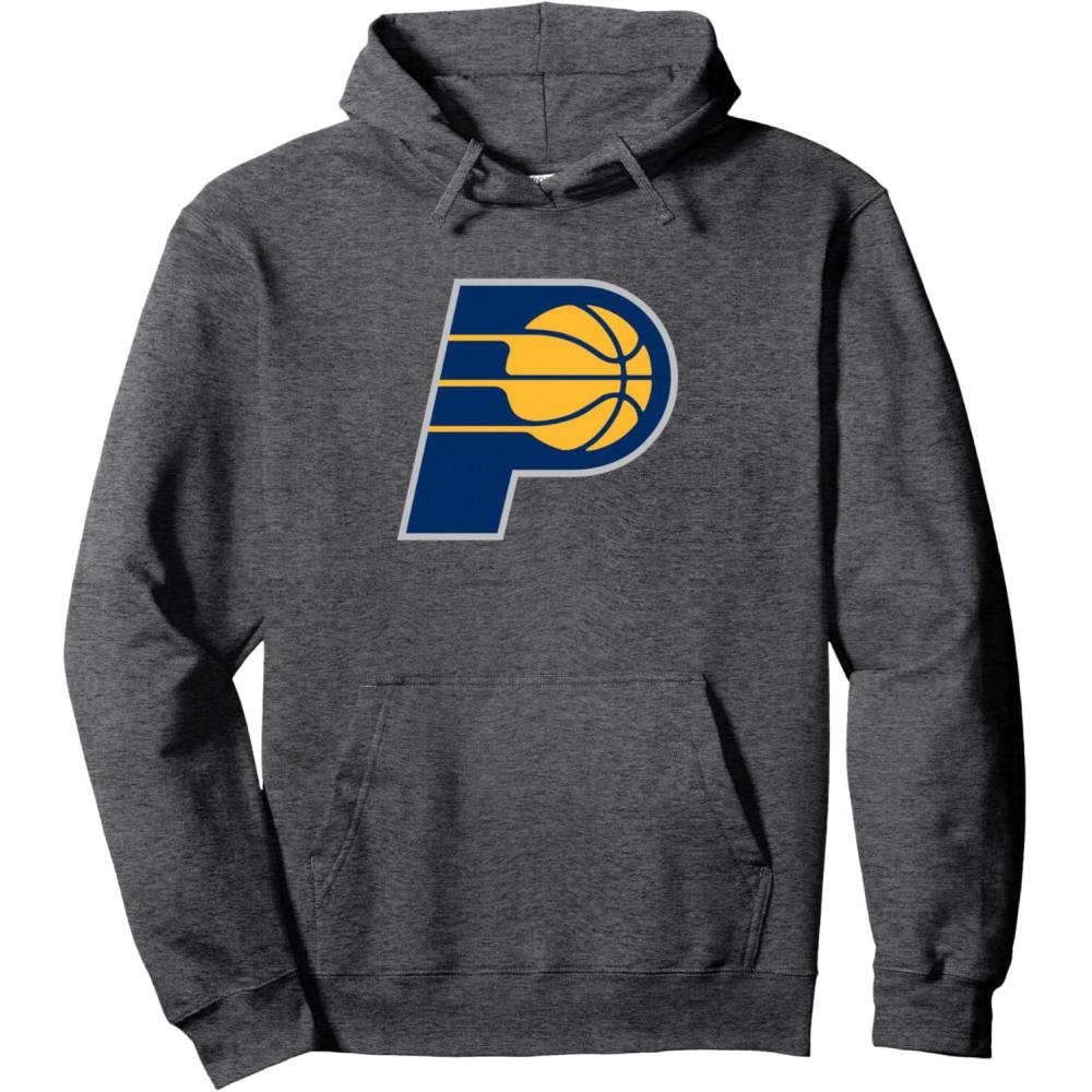 imageNBA Indiana Pacers Officially Licensed Pullover HoodieDark Heather Grey