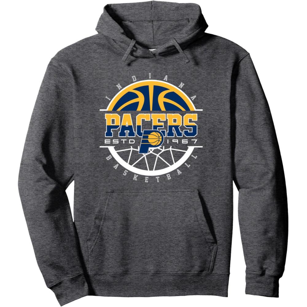 imageNBA Indiana Pacers Pick and Roll Pullover HoodieDark Heather Grey