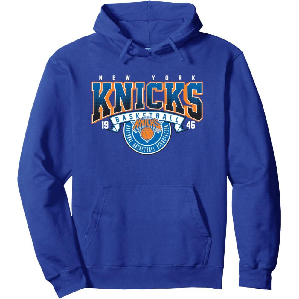 imageNBA New York Knicks Coming At Ya Pullover HoodieRoyal Blue